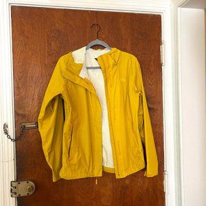 North Face Women's Rain Jacket - Size Sm - Yellow